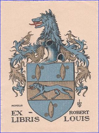 EX LIBRIS ROBERT LOUIS