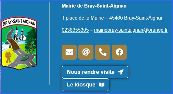 Pseudo-blason de BRAY SAINT AIGNAN